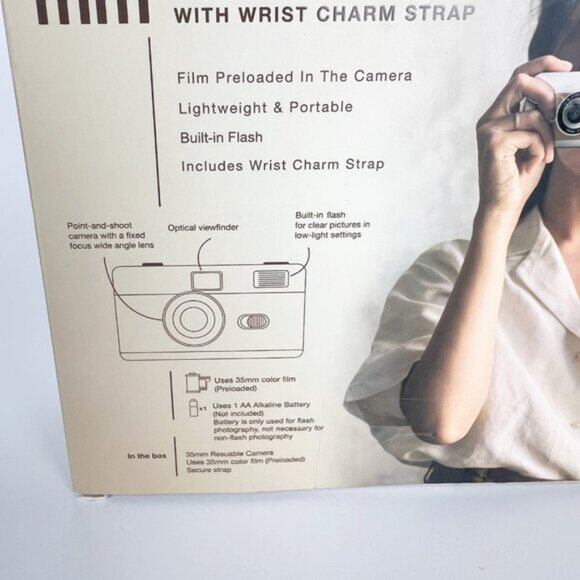 New Reusable Film Camera Vintage Inspired Retro Pictures Birthday Gift Present - Picture 3 of 4